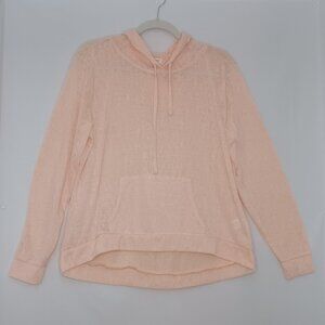 WeatherProof Sheer Lightweight Peach Color Hoodie w/ Kangaroo Pocket Size Med